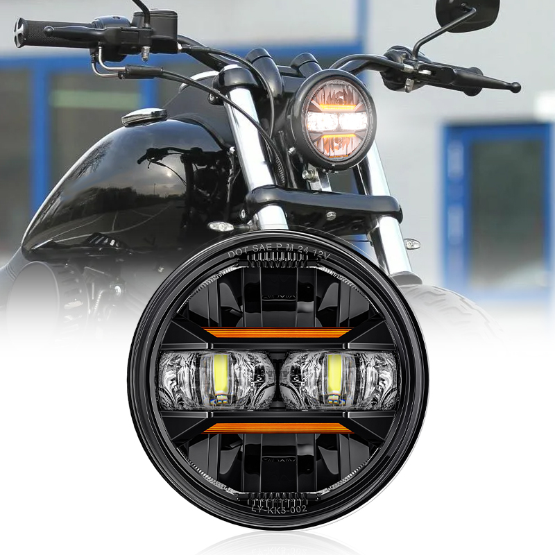 Universal Motorcycle Led Headlight Projector - Universal Car Motorcycle 5.75 Inch LED