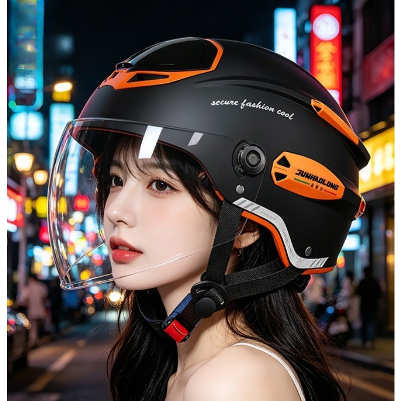 Summer Vintage Motorcycle Helm - Dual Visor Motorcycle Racing Helmet recension och pris
