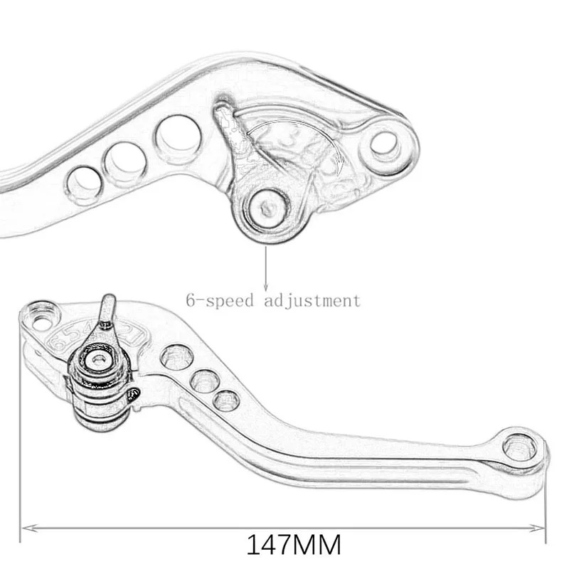 For Bajaj Pulsar 200 NS/200 RS - Cnc Aluminum Adjustable Brake Clutch Levers recension och pris