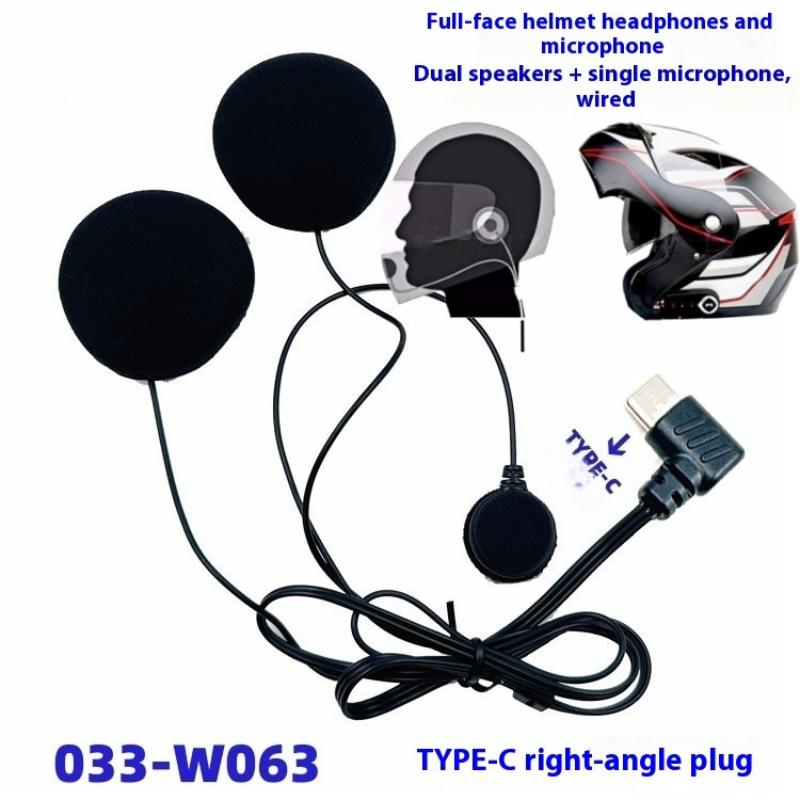 1Pc Type-C Plug HD Noise Reduc - Full Face Motorcycle Helmet With Bluetooth recension och pris