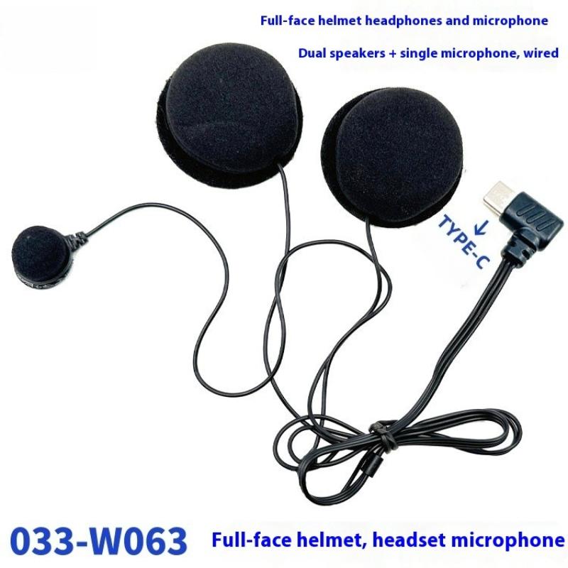 1Pc Type-C Plug HD Noise Reduc - Full Face Motorcycle Helmet With Bluetooth recension och pris
