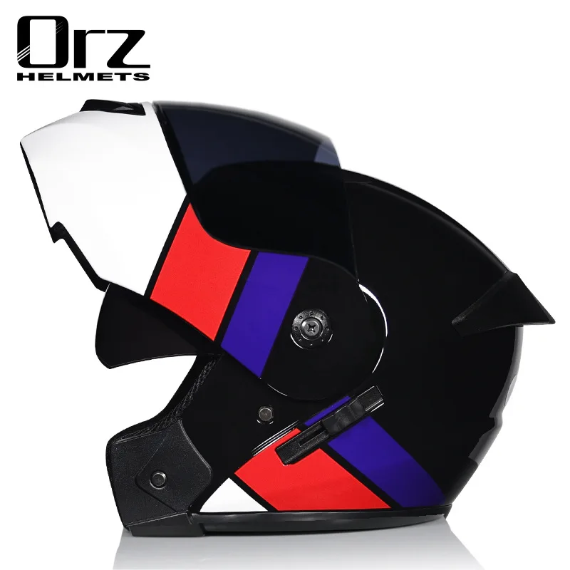 Orz901 Double Lens Full Face R - Dual Visor Motorcycle Racing Helmet recension och pris