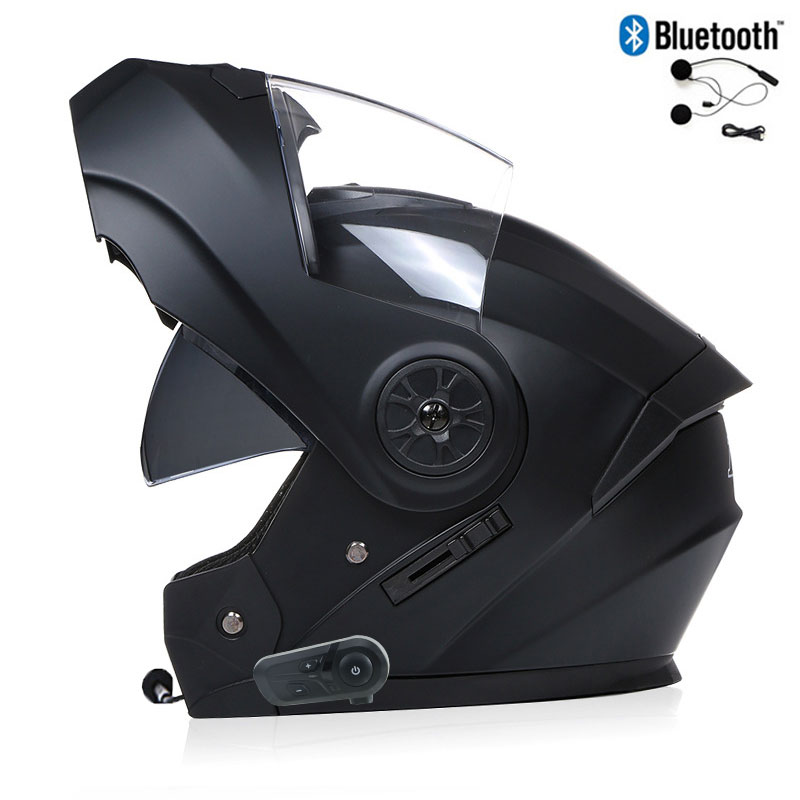Bluetooth Motorcycle Full Face - Modular Flip Up Motorcycle Helmet Dot Approved recension och pris