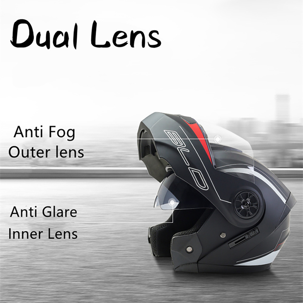 Bluetooth Motorcycle Full Face - Modular Flip Up Motorcycle Helmet Dot Approved recension och pris