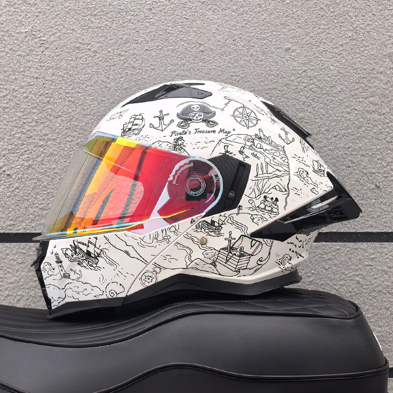 Unisex Adult Modular Flip‑Up F - Modular Flip Up Motorcycle Helmet Dot Approved recension och pris